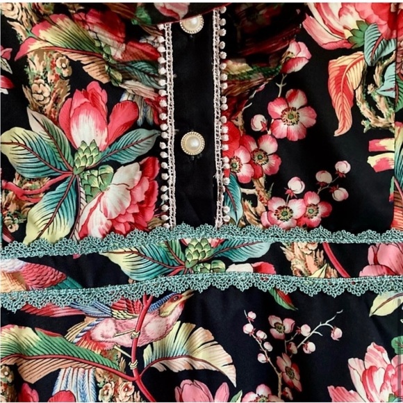 Dalia Macphee black multi short dress NWT - Picture 8 of 14